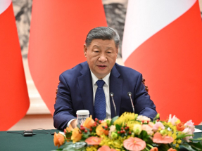 習近平強調文明交流互鑒是推動人類文明進步及世界和平與發展的不竭動力。（法新社資料圖片）