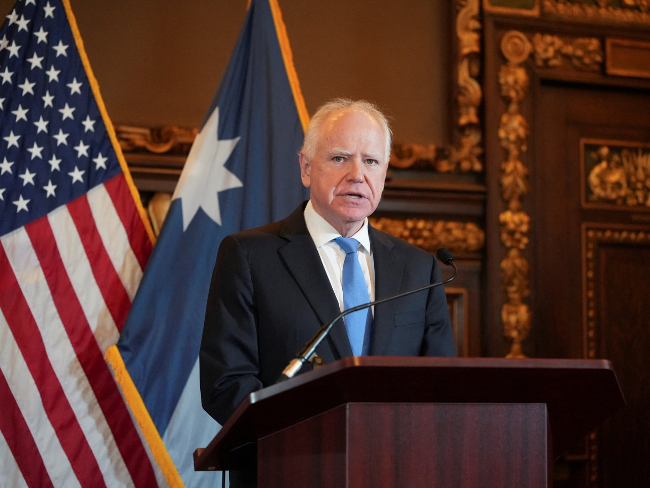 沃爾茲在記者會上對聯邦調查表達不信任。（路透社資料圖片）