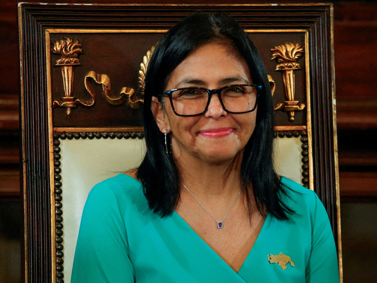 Delcy Rodriguez said Venezuela values China's firm stance on Venezuelan sovereignty, after meeting Chinese ambassador Lan Hu. File photo: Reuters