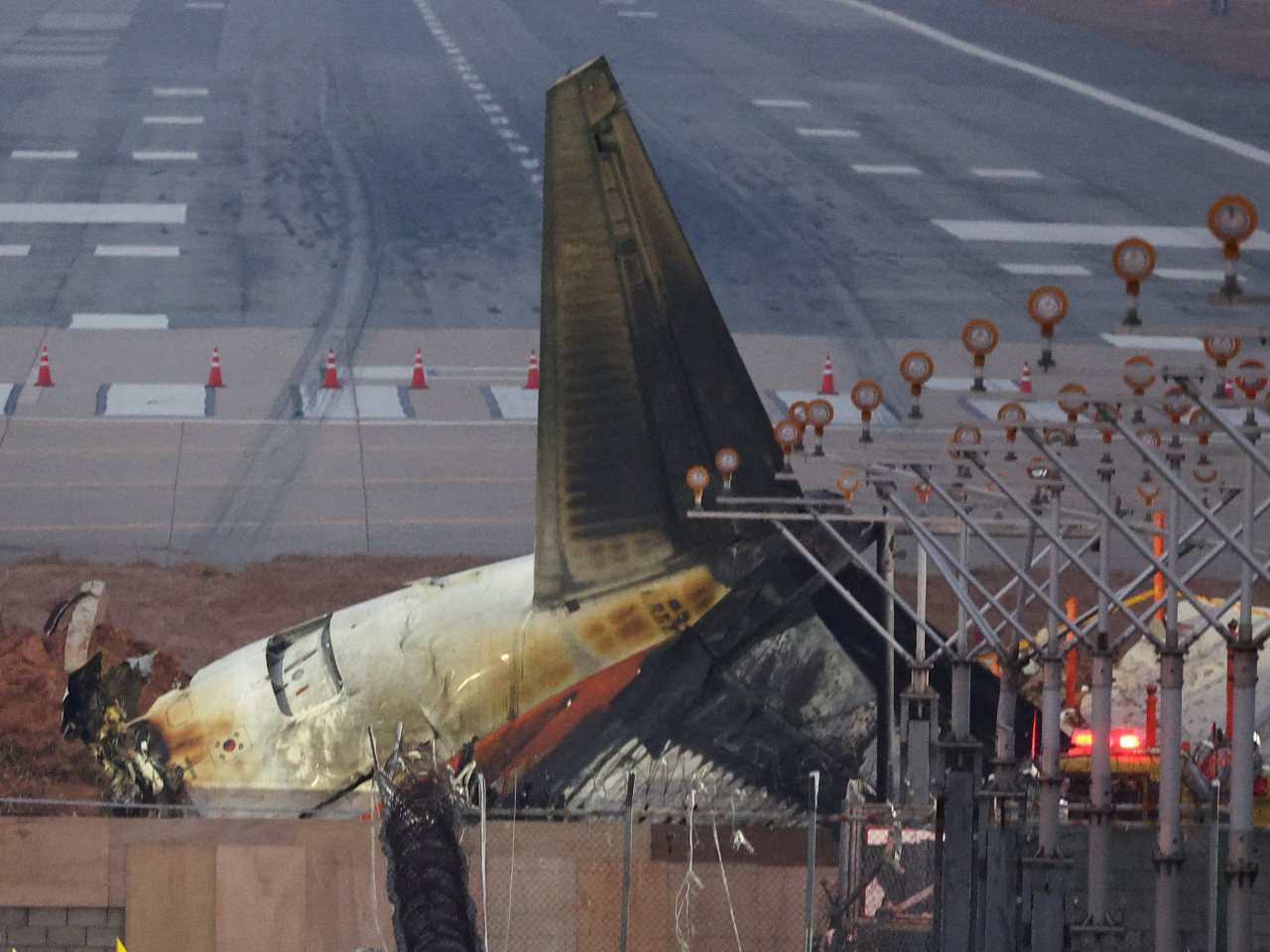 A simulation found the Jeju Air 737-800 would have slid 770 metres to a stop had the concrete mound not been there. File photo: Reuters