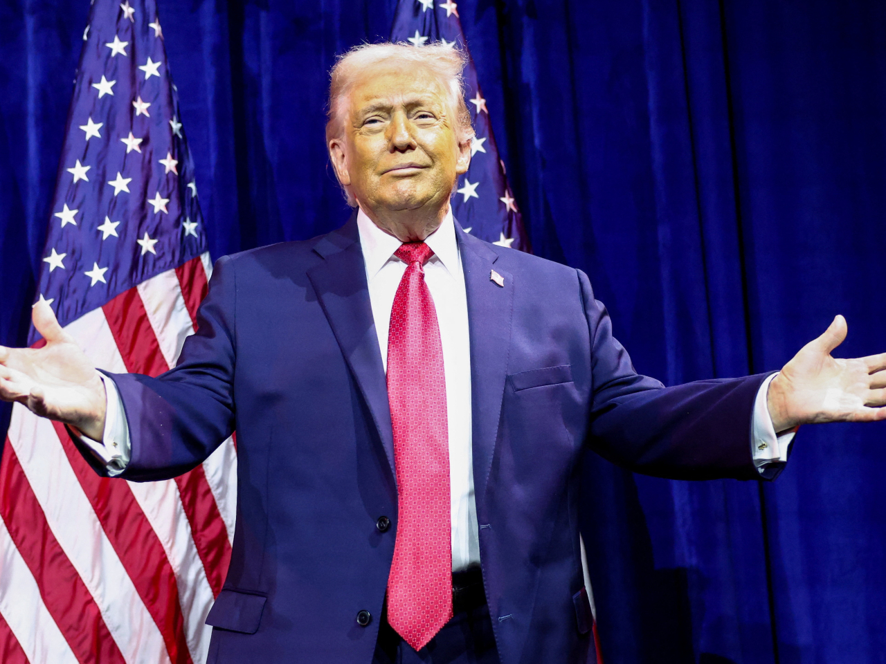 特朗普表示，美國可以監督委內瑞拉並控制委內瑞拉的石油收入長達幾年。（路透社資料圖片）