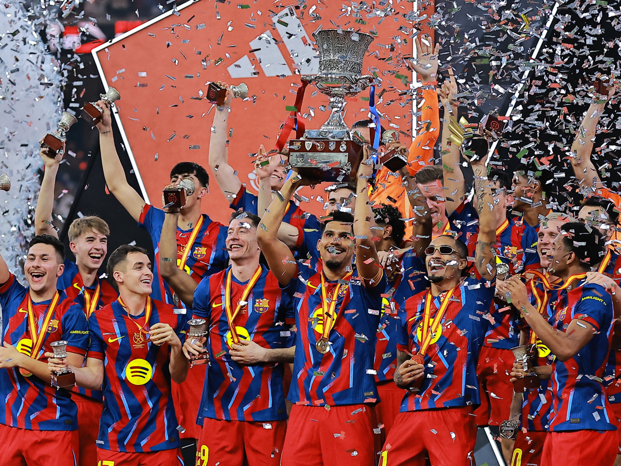 Barcelona wins their second straight Spanish Super Cup title, and sixteenth overall. Photo: Reuters
