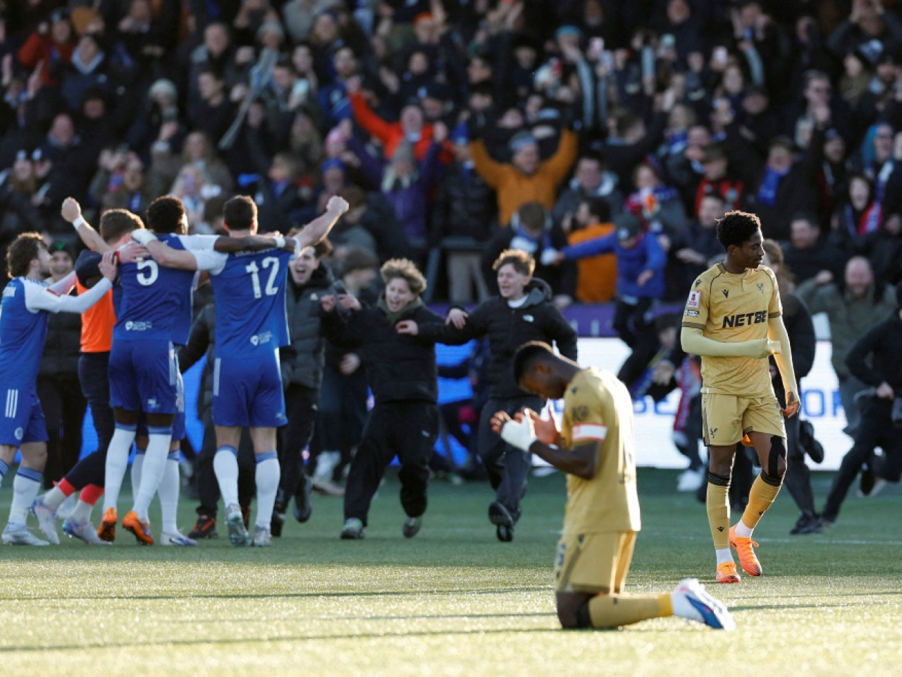 Macclesfield knocking Crystal Palace out of the FA Cup is the biggest upset in the competition's history. Photo: Reuters