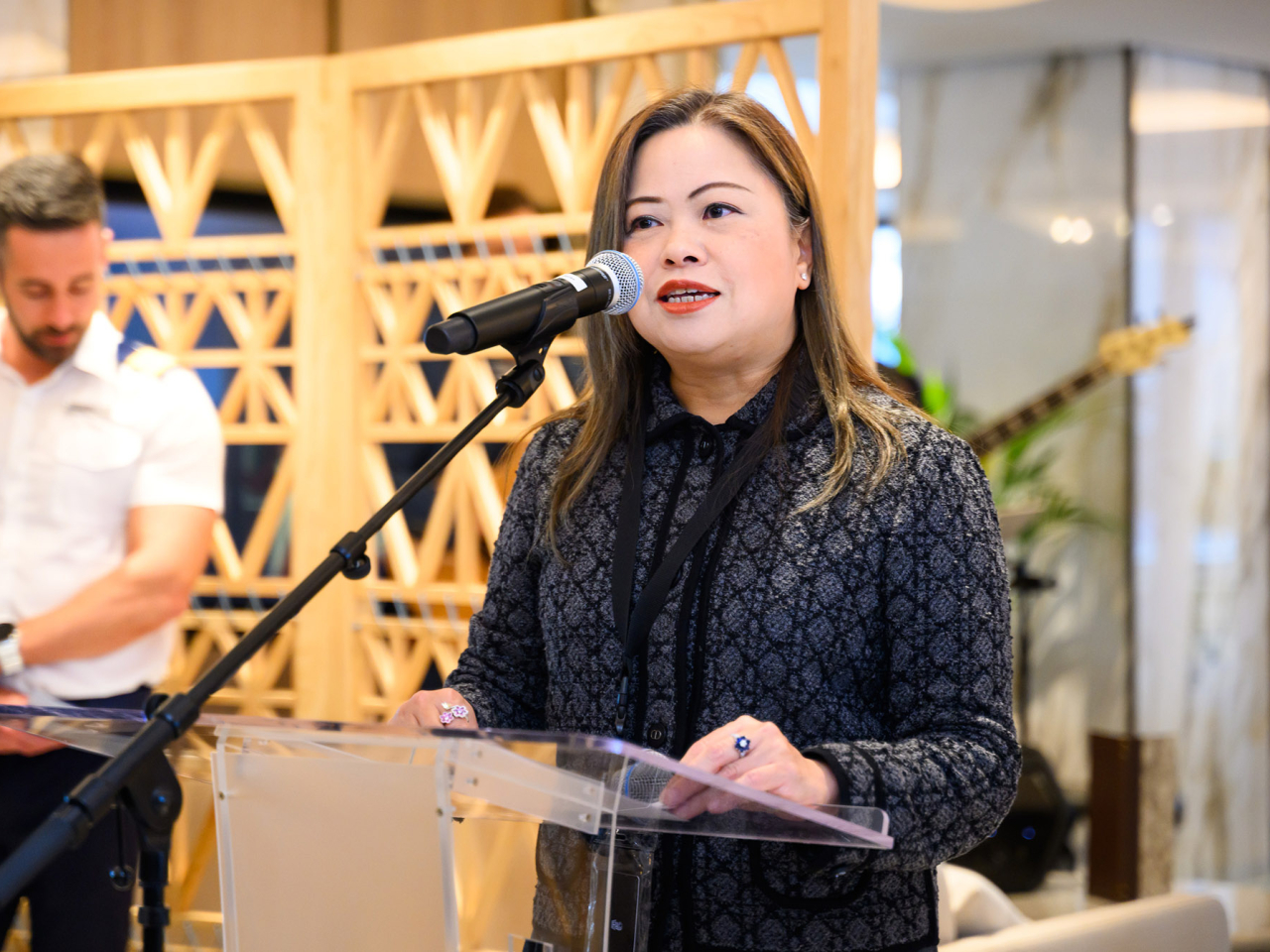 羅淑佩指表示，非常高興在新年開始，即迎來國際頂級品牌旗下的奢華郵輪首度訪港。（旅發局提供）