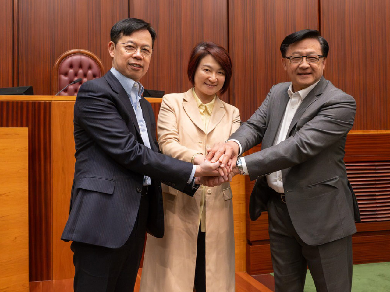 李慧琼表示，大會進行期間，如有需要，內會正副主席都有機會分擔她主持會議的工作。（李慧琼社交網站圖片）