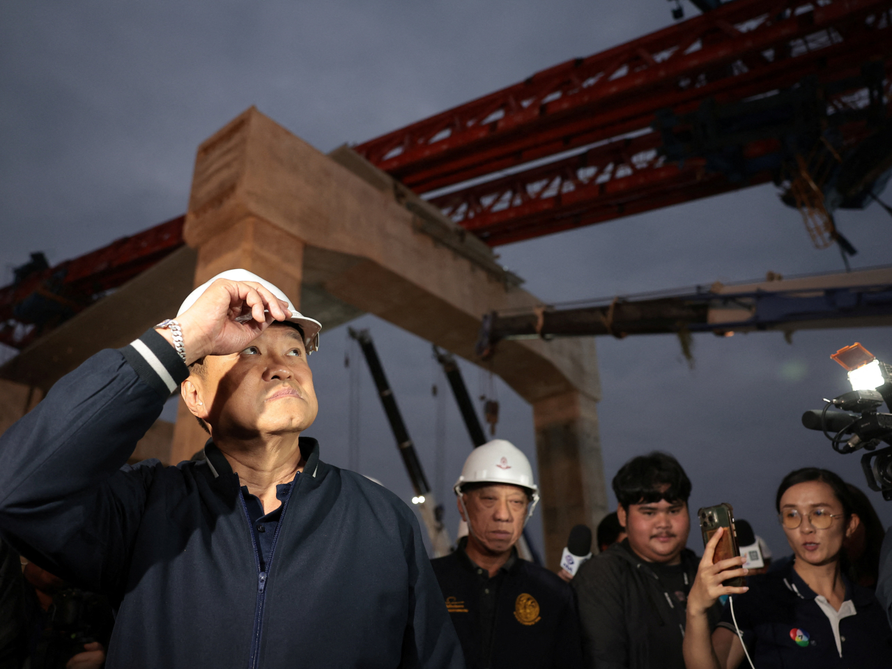 Thai Prime Minister Anutin Charnvirakul said legal action would be taken and the contractor would be blacklisted. File Photo: Reuters