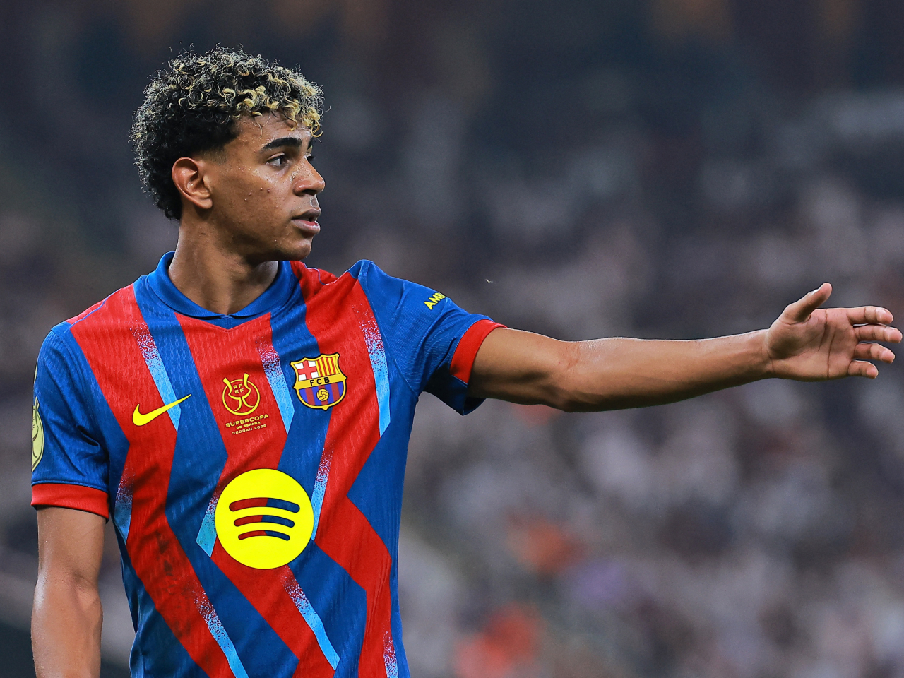 Teenage star Lamine Yamal capped off the scoring for the holders in stoppage time. Photo: Reuters