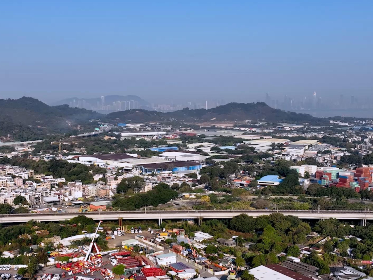 運輸及物流局公布「洪水橋／厦村新發展區現代物流圈」研究報告，並計劃今年就第一幅、位於錫降圍路的用地，邀請業界提交發展意向書。（運輸及物流局）