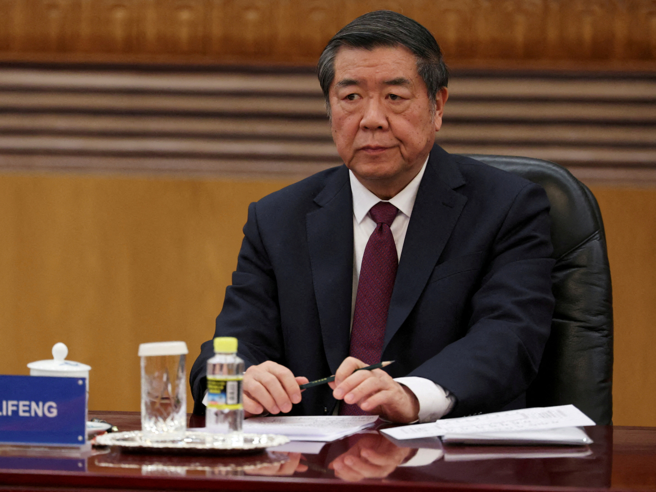 何立峰將赴達沃斯出席世界經濟論壇年會並訪問瑞士。（路透社資料圖片）