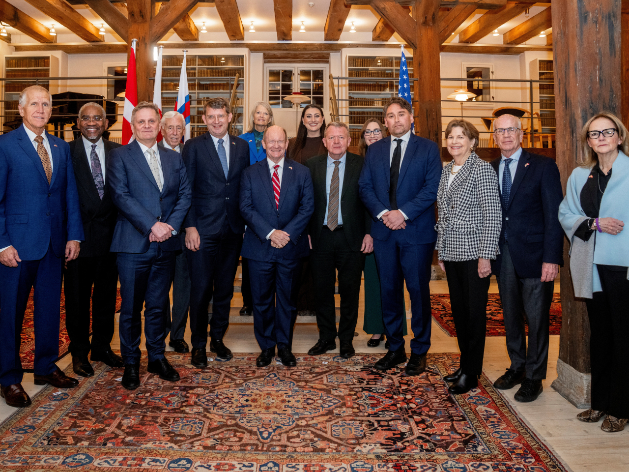 美國國會議員代表團訪問丹麥，表達對丹麥和格陵蘭的支持。（路透社）