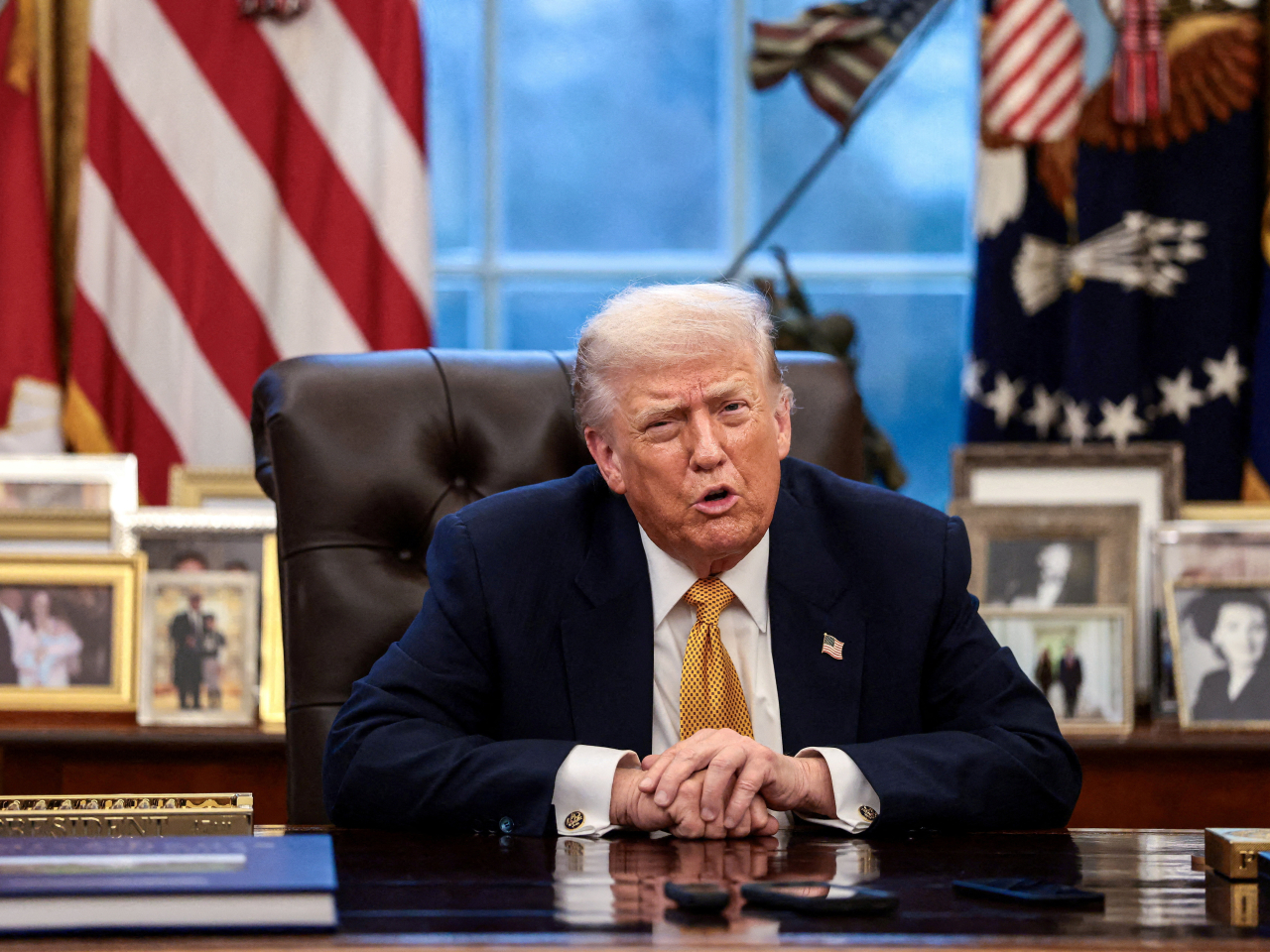 特朗普表示將於2月1日起，對丹麥、挪威、瑞典、法國、德國、英國、荷蘭和芬蘭加徵10%的關稅。（路透社資料圖片）