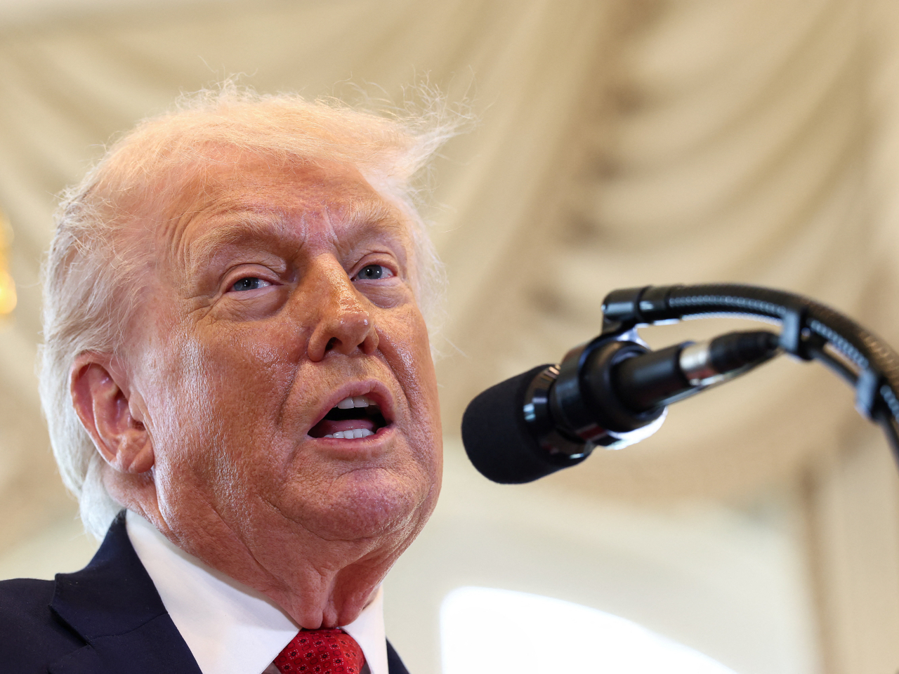 特朗普對歐洲八國徵收關稅，但強調對於即時展開談判持開放態度。（路透社資料圖片）