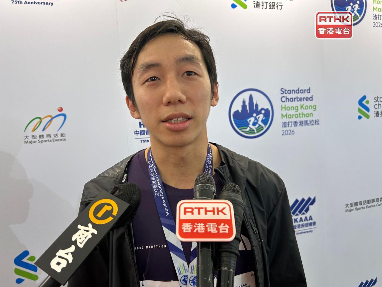 曹星如亦參加十公里賽，以大約39分鐘完成。（林漢山攝）