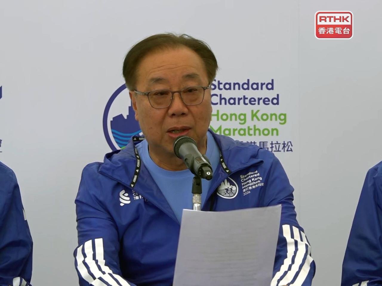 關祺表示，大會一直研究採用不同方法，加大賽事規模和參賽人數。（陳感恩攝）