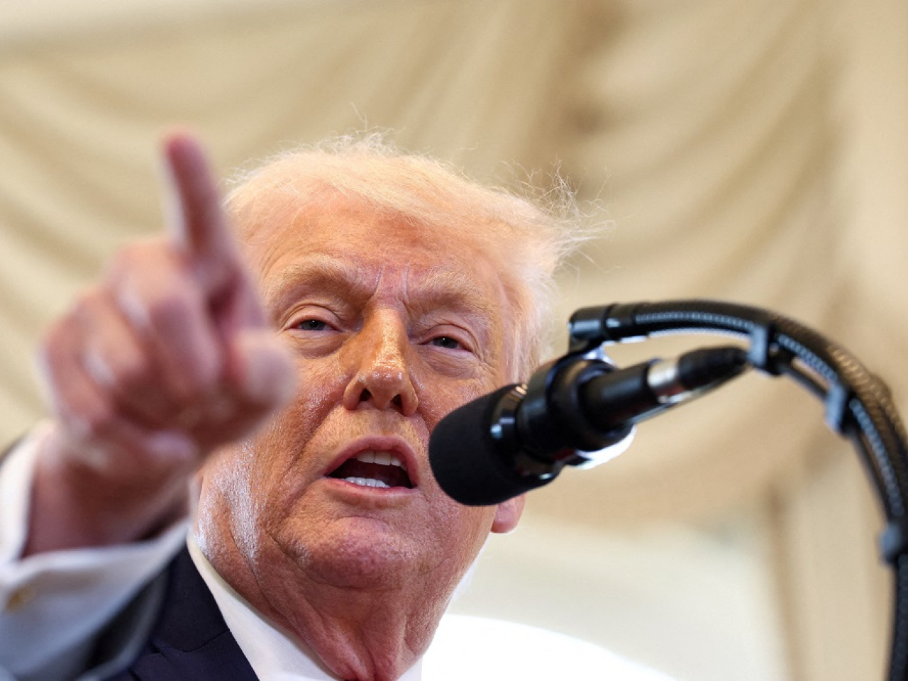 Donald Trump has threatened to punish eight European countries with tariffs after they sent a few dozen troops to Greenland as part of a military drill. File photo: Reuters