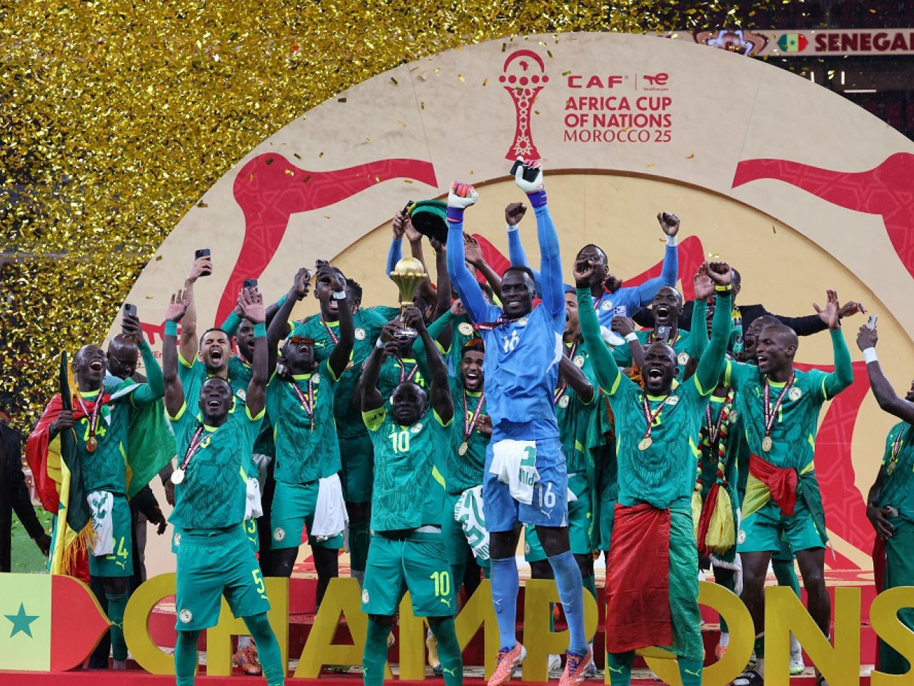 It is Senegal's second Cup of Nations title in the last three editions. Photo: Reuters
