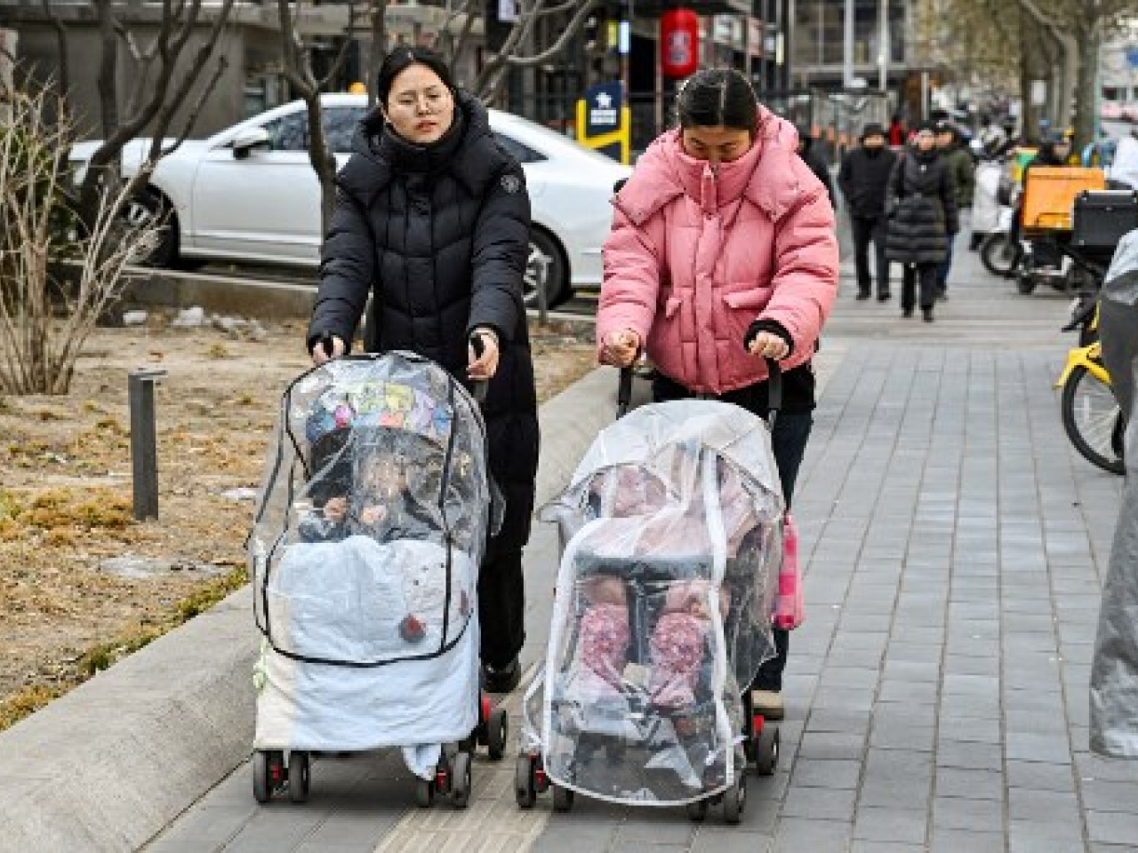 China records 7.92 million births in 2025, a rate of 5.63 births per thousand people. File photo: AFP