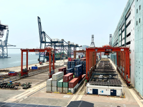 上商范光華：Cargox有助銀行知悉獲融資企業的貨品運送流程及進展，減低壞帳風險，在貿易數據跟物流數據結合下，融資成本可望降低。（港台圖片）