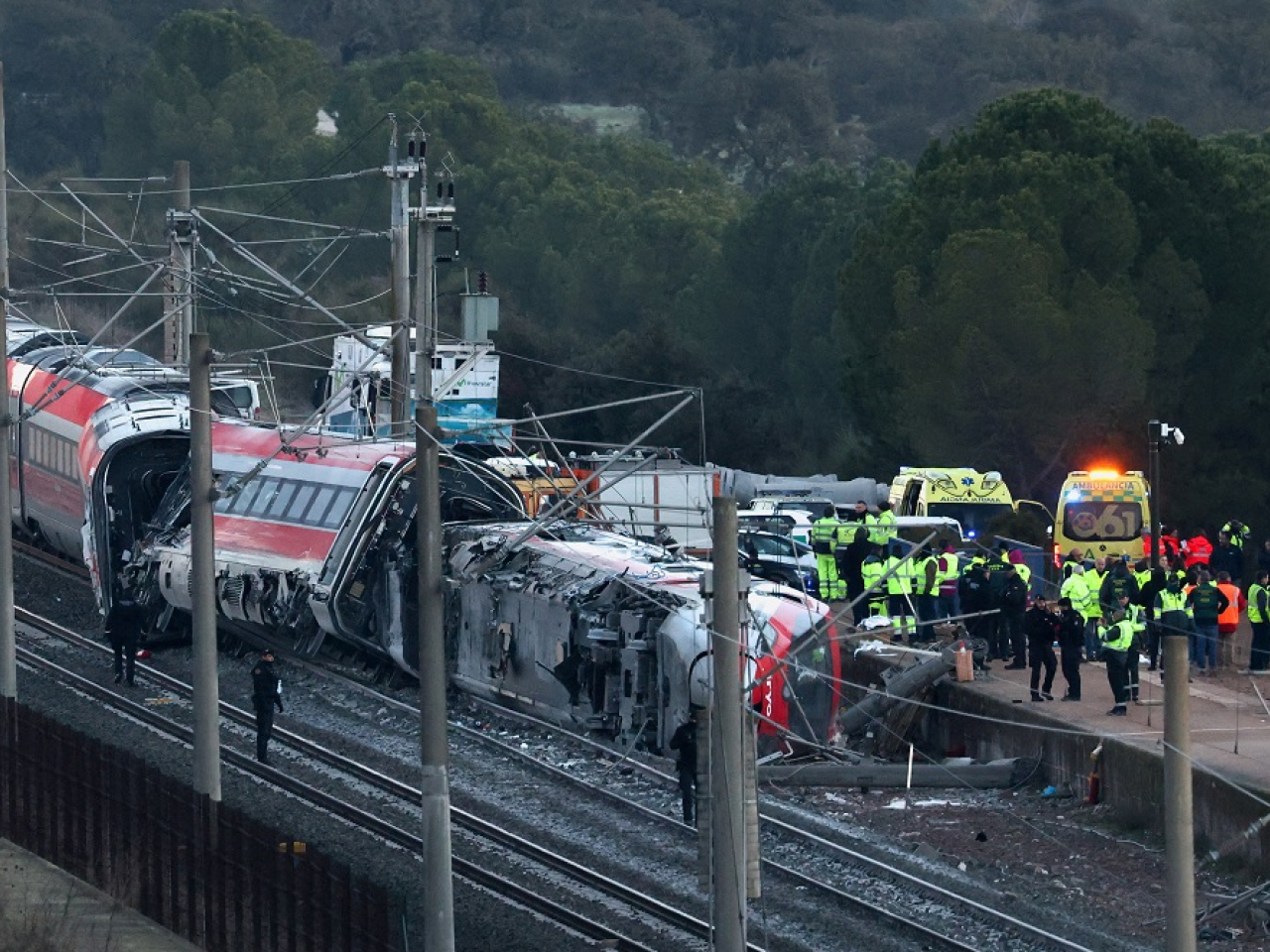 Transport Minister Oscar Puente said the first train to derail was "practically new" and the track where the disaster happened had been recently renovated. Photo: Reuters