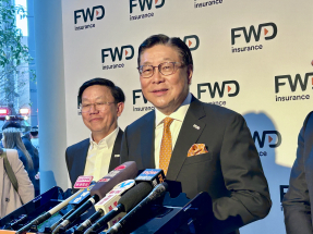 馬時亨表示，本港的保險市場發展得非常好，若業務繼續增長，將繼續租用更多辦公樓面。（羅煒皓攝）