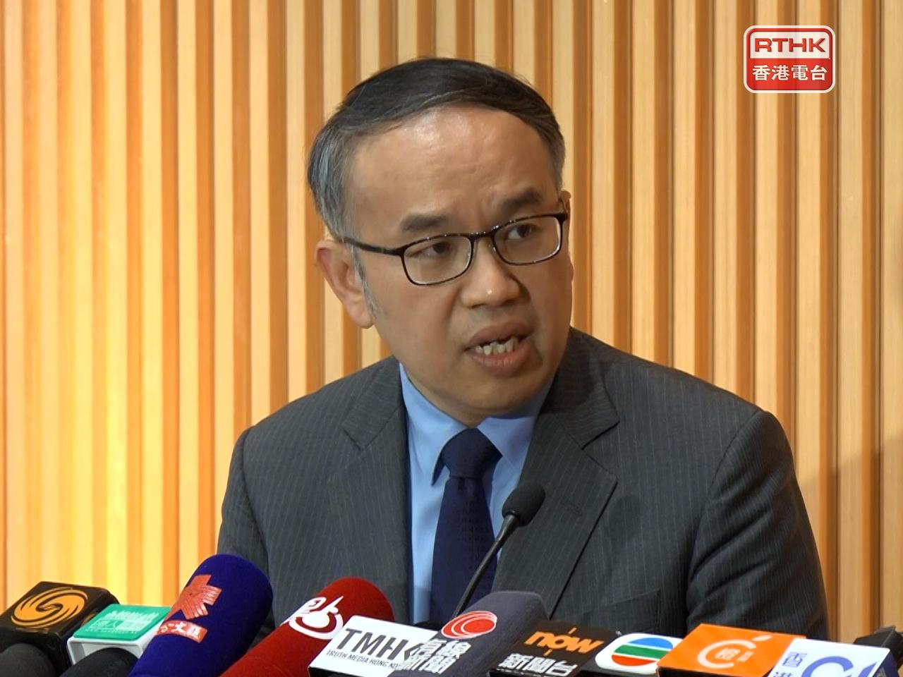 許正宇表示，希望全方位完善招標和採購機制及程序。（鍾家銘攝）