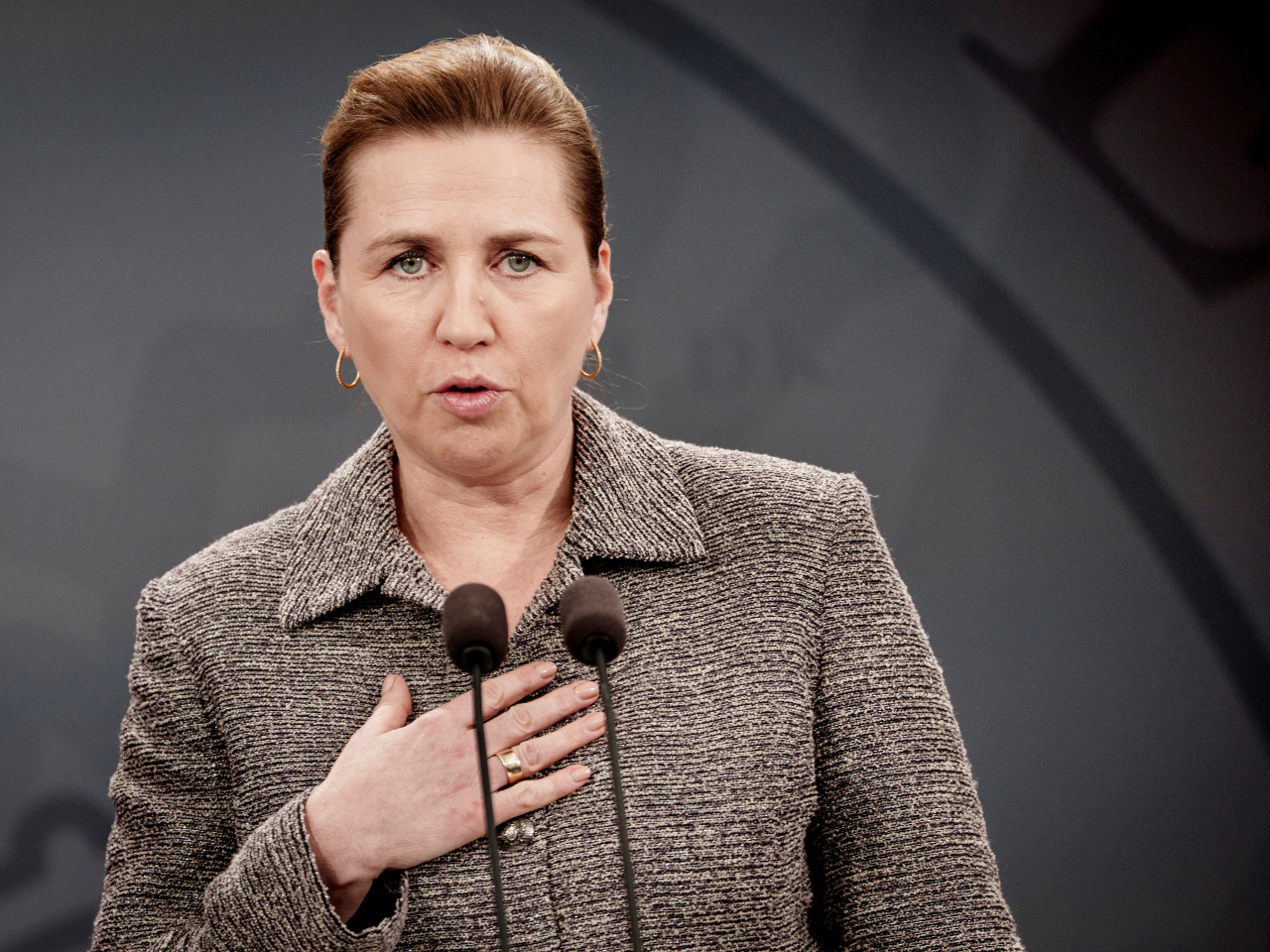 弗雷澤里克森說，丹麥正面對最親密盟友的威脅。（路透社資料圖片）