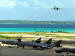 The US and UK share a military base on Diego Garcia, part of the Chagos Islands. File photo: US Department of Defense handout via AFP