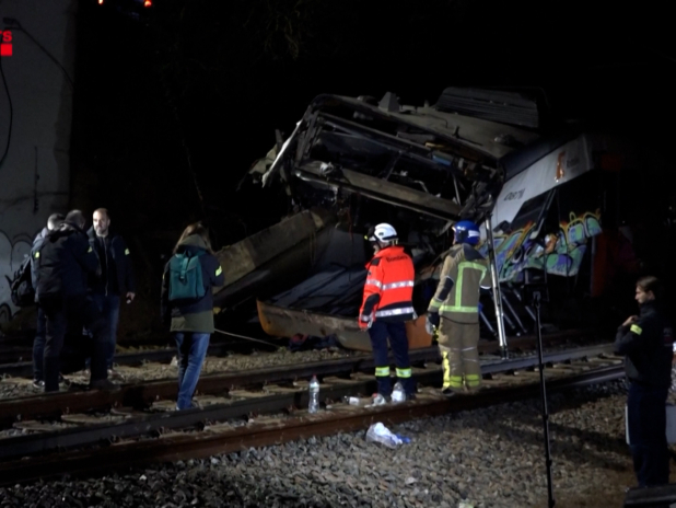 西班牙再發生兩宗列車出軌意外　一死約20人傷（路透社片段截圖）