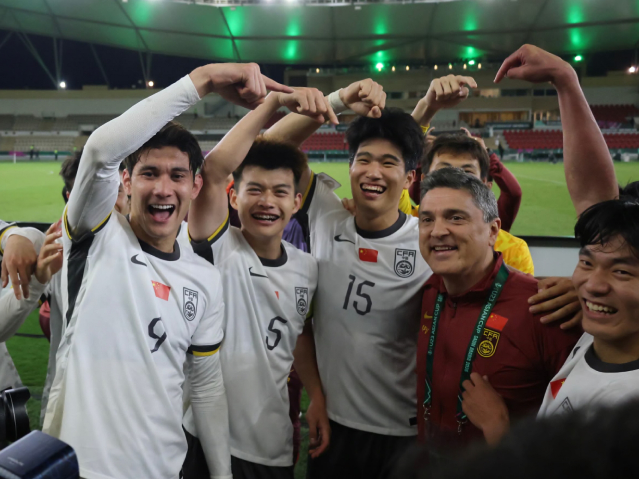 China's U23 squad will look to win their first ever Asian Cup on Saturday. Photo: Xinhua