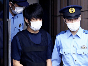 安倍晉三遇刺案，被告山上徹也（圖）被判處無期徒刑。