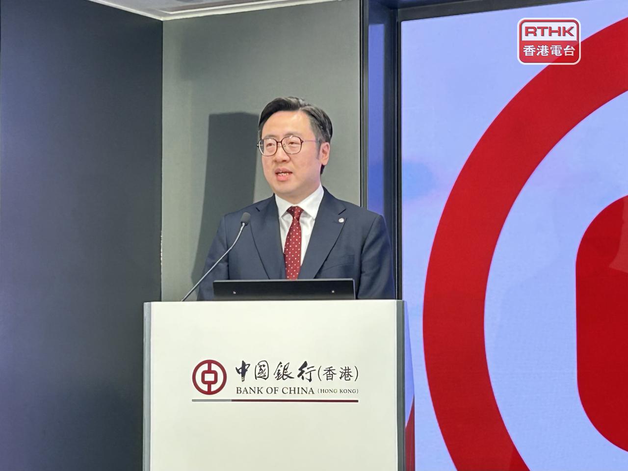 周國昌說，跨境客戶對本港資產市場有信心，相信今年業務繼續有進展。（羅煒皓攝）