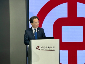 中銀香港副總裁陳文表示，擬今年內將新推出的「全球帳戶服務」陸續覆蓋至東南亞地區。（羅煒皓攝）