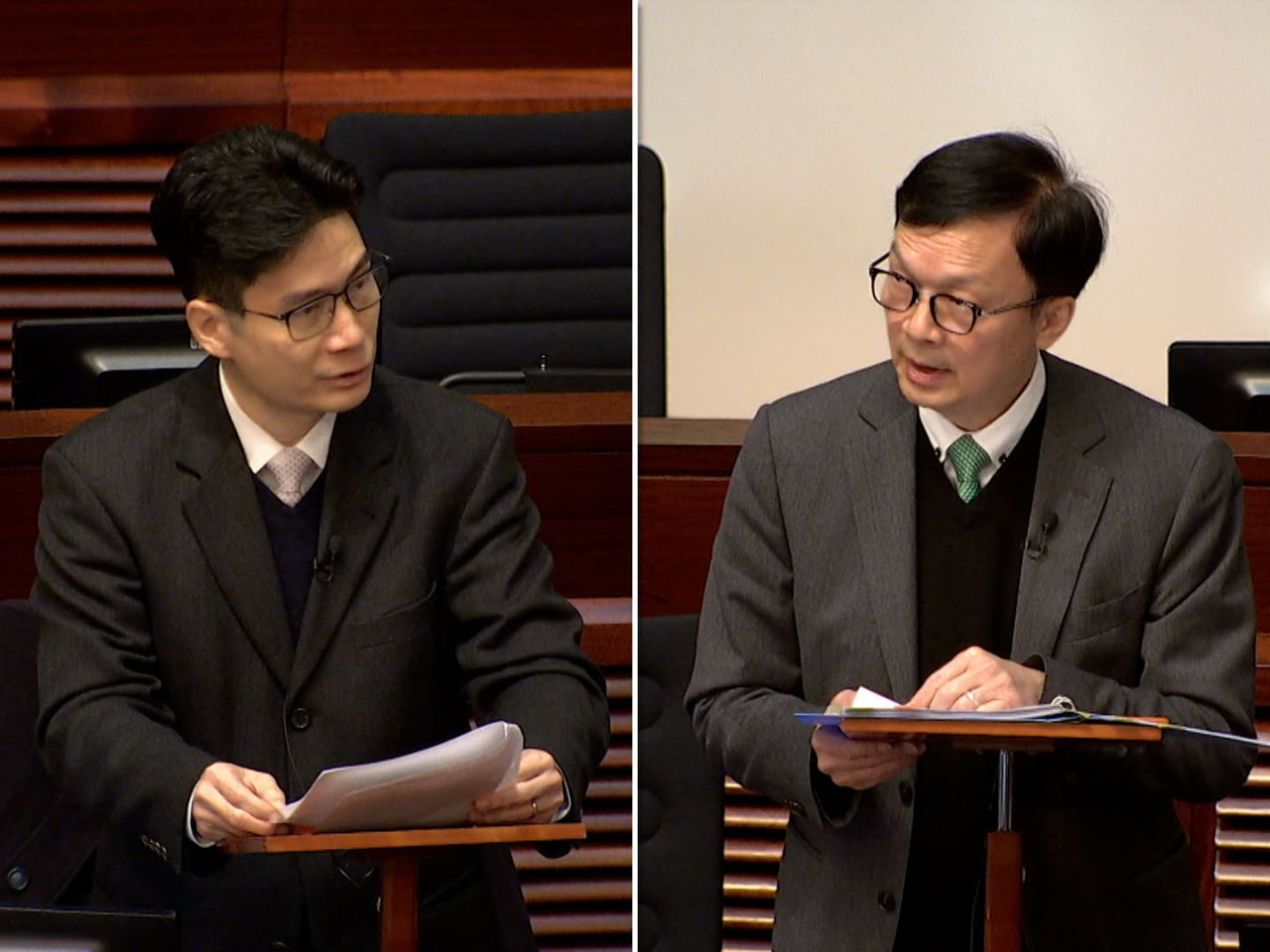 陳浩濂表示，今年是「十五五」規劃開局之年，局方已制定中長期願景。廖振新（右）指當局制定各項政策時，會主動對接國家規劃及融入國家發展大局。