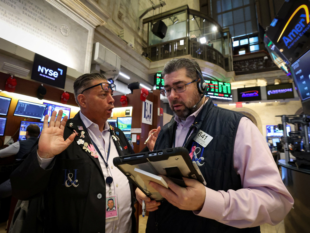美股3大指數升0.55%至0.9%收市，連續兩日造好，創約1星期新高。（路透社）