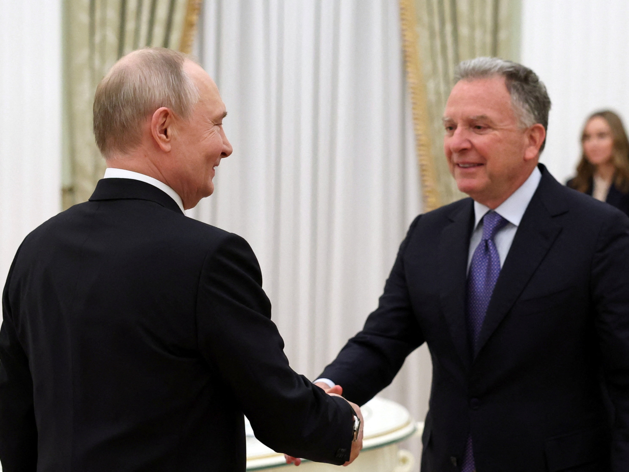Vladimir Putin hosted US envoy Steve Witkoff at the Kremlin on Thursday to work out a Ukraine peace deal. Photo: Reuters