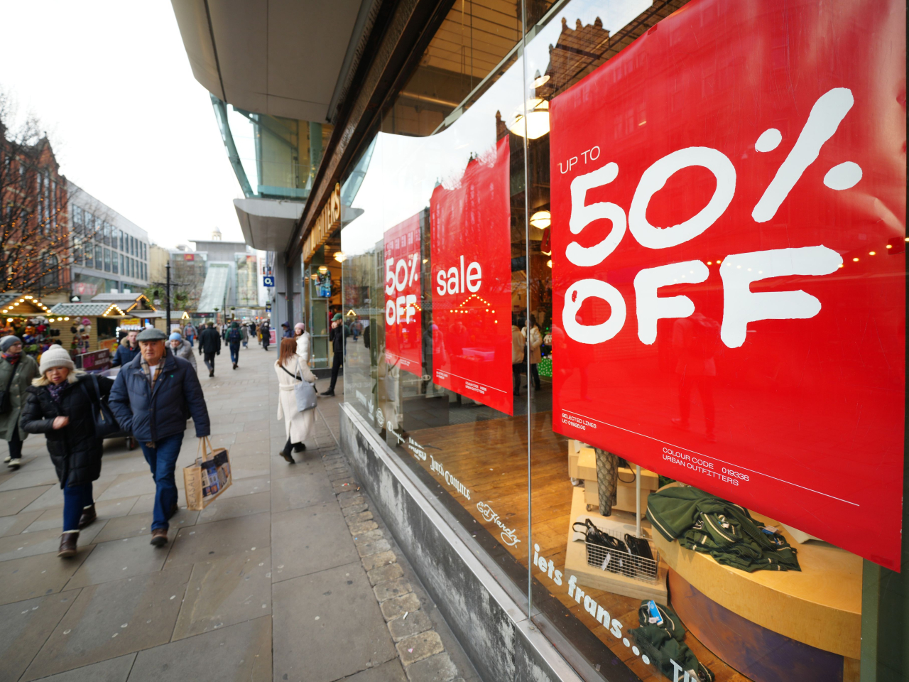 英國去年12月零售銷售按月增長0.4%，市場原先預期減少0.1%。（新華社資料圖片）