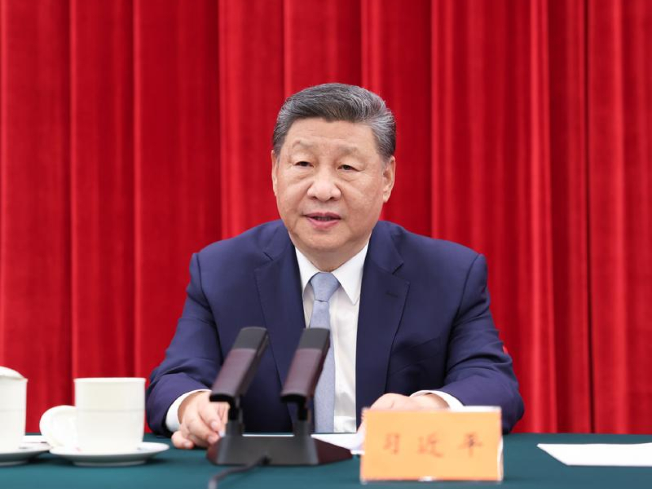 習近平表示十分珍視中越兩黨兩國關係，願與蘇林一起，加強戰略溝通，弘揚傳統友誼。（新華社資料圖片）