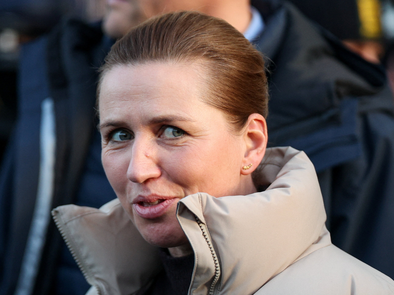 弗雷澤里克森到訪自治領地格陵蘭島首府努克。（路透社）