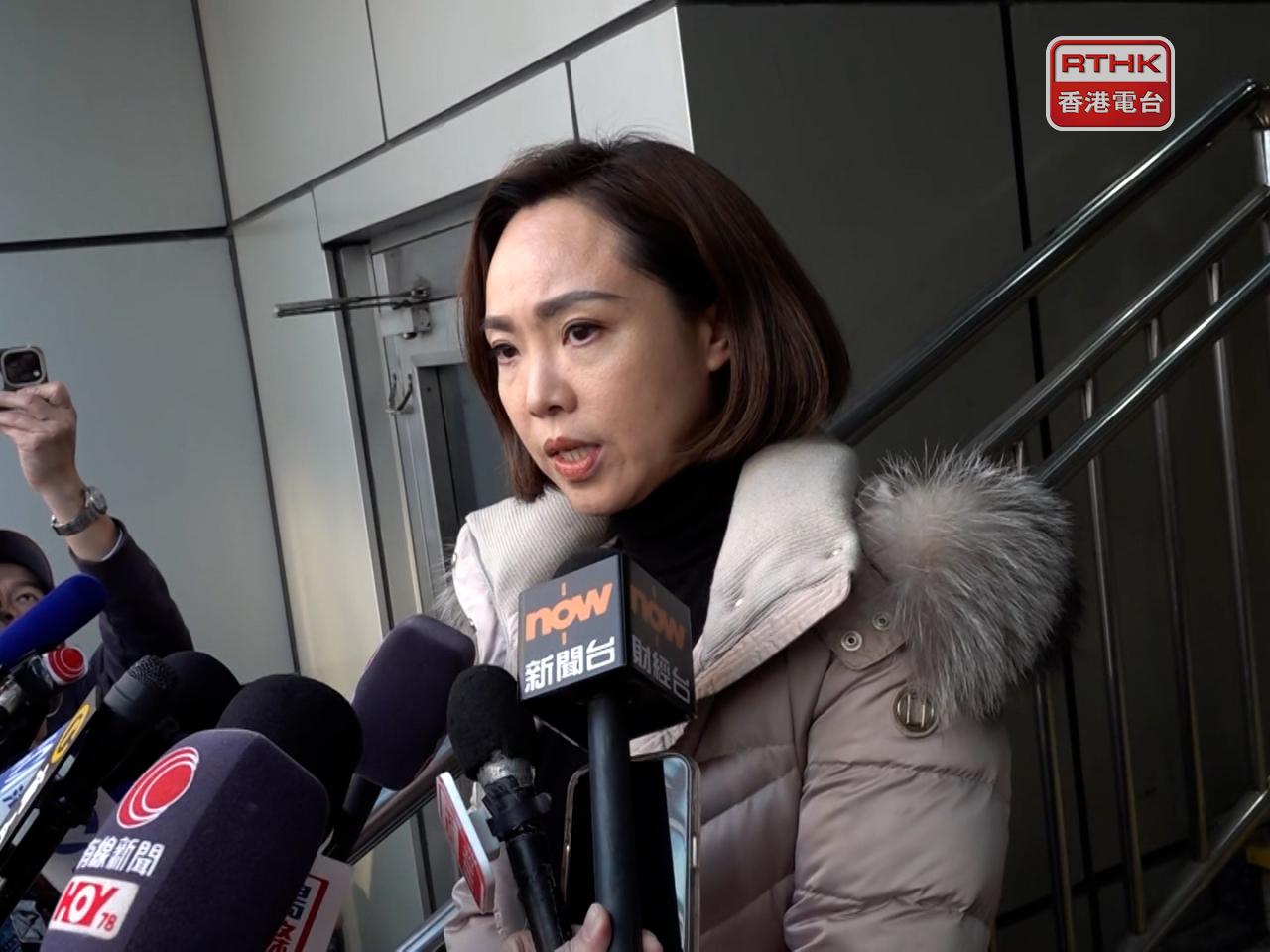 陳家珮說，現階段未能作太多補充，以免阻礙警方調查。（劉澤浩攝）