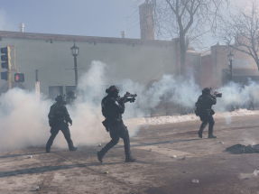 The death of ICU nurse Alex Pretti set off more protests in Minneapolis. Photo: Reuters