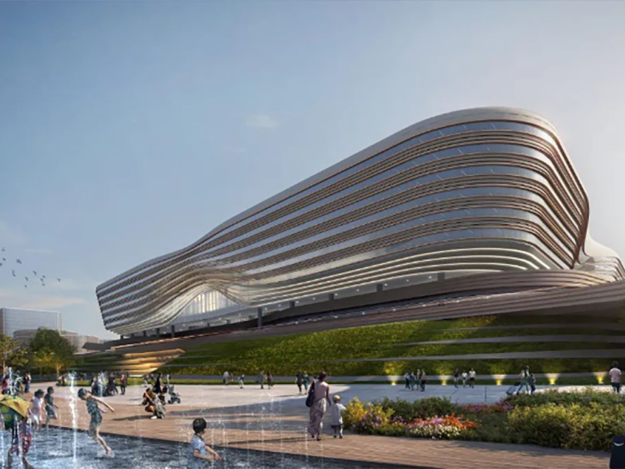 孟凡利指要開工建設廣珠（澳）高鐵，建成投用新皇崗口岸（圖），管好用好港珠澳大橋，深化與港澳空港聯動、港口合作。（深圳市口岸辦）