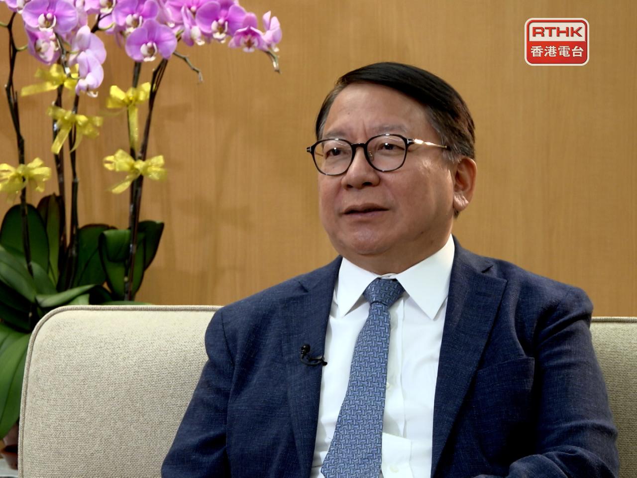 陳國基引述夏寶龍指出，行政主導是全面準確貫徹「一國兩制」方針的制度保障。（港台圖片）