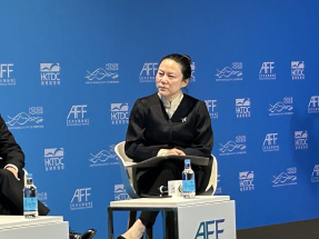 朱璟表示，由政府主導的黃金清算系統有助提升交易安全性、透明度和流動性。（羅煒皓攝）