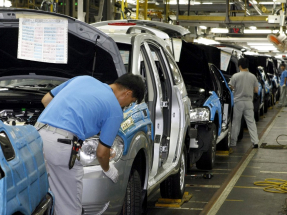 Nearly half of South Korea's auto exports go to the United States. File photo: AFP