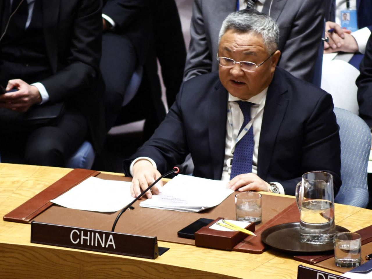 傅聰強調，中國在南海諸島及其附近海域擁有無可爭辯的主權。（法新社資料圖片）