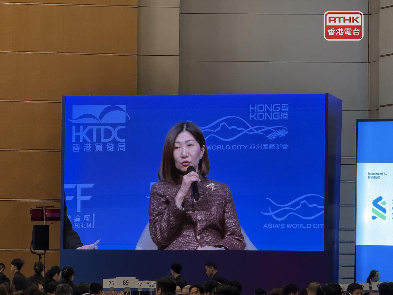 陳翊庭：港交所營運上需讓投資者對交易的執行、確定性和速度有信心，讓他們能夠更方便參與香港市場。（趙嘉駿攝）