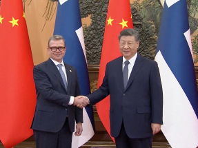 習近平晤芬蘭總理奧爾波　稱願與芬方共同應對全球挑戰