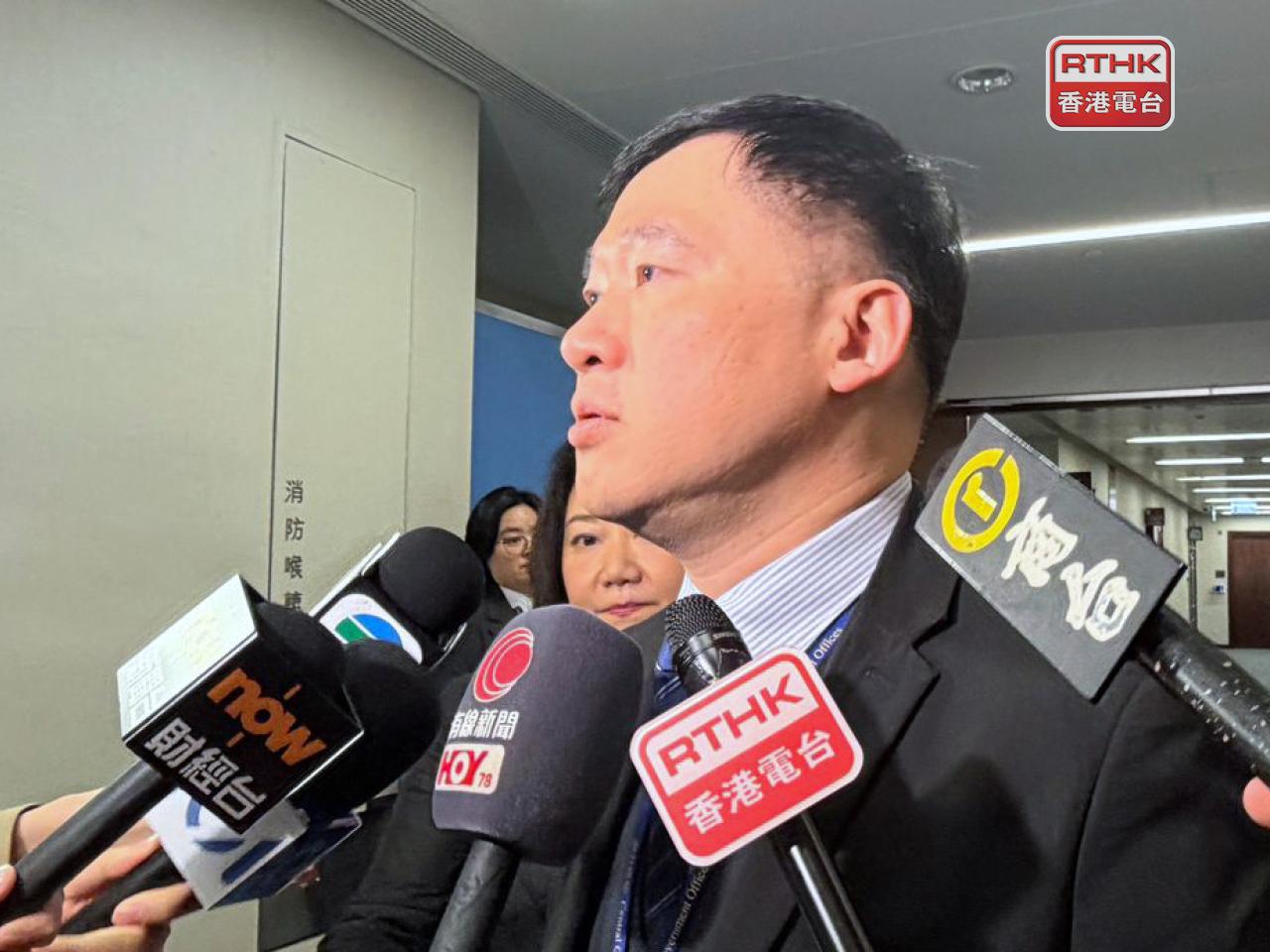 胡健民表示，他與政制及內地事務局所有同事會盡心盡力做好工作。（鄧鈞尤攝）