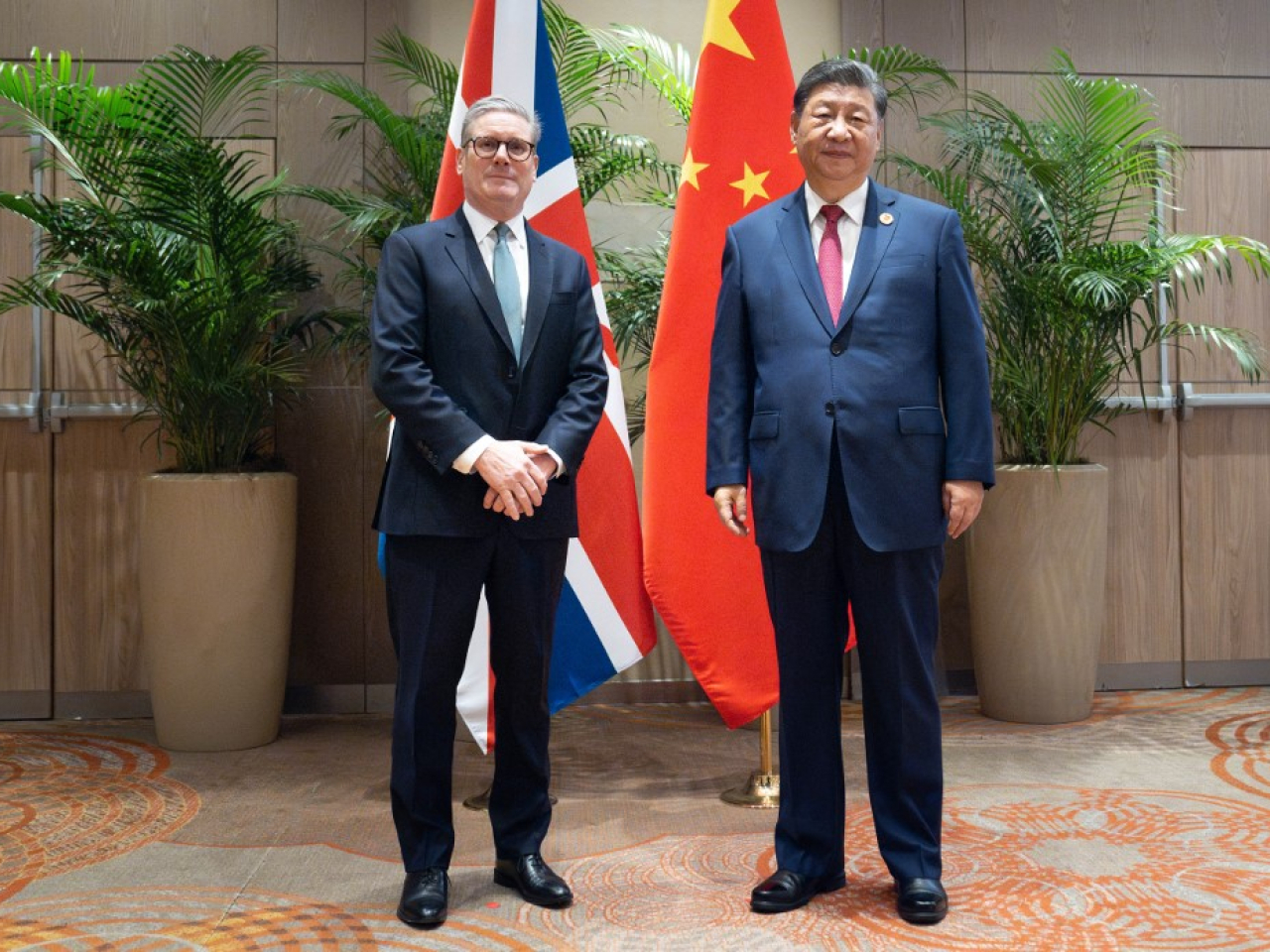 施紀賢與習近平前年11月在巴西出席G20峰會期間曾經會面。(法新社資料圖片)