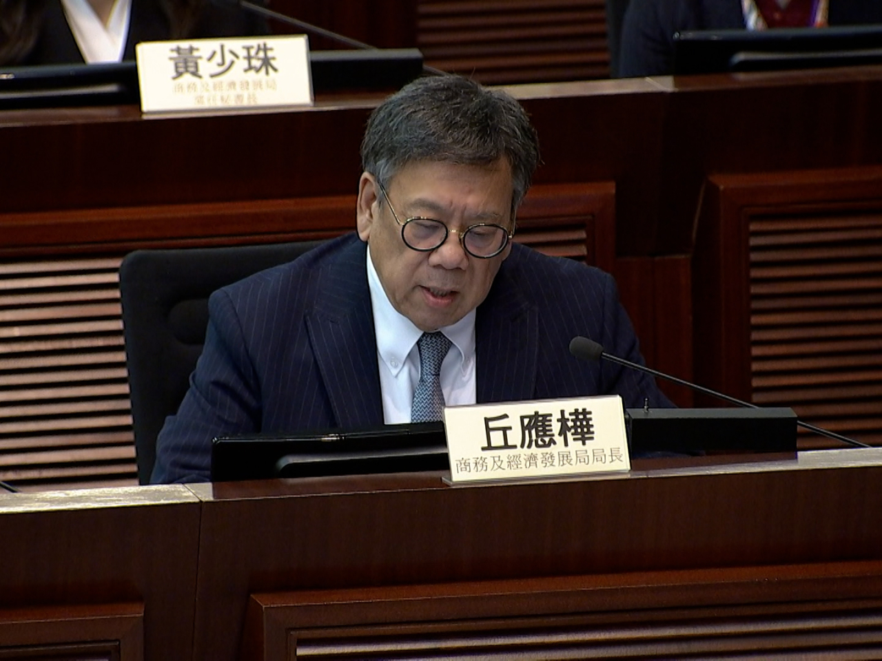 丘應樺表示，一直有留意港台相關問題。